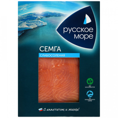 Семга филе-ломтики Русское море слабосоленая, 120 г