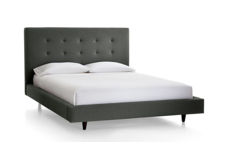 Кровать tategrey mod collection (idealbeds) серый 195x105x227 см.