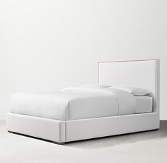 Кровать ronson parsons (idealbeds) серый 210x120x212 см.