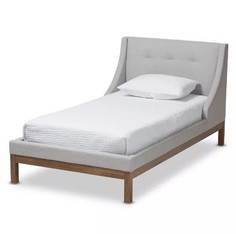 Кровать louvain modern mod collection (idealbeds) серый 190x100x212 см.