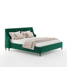 Кровать “kelly” (idealbeds) зеленый 213x110x220 см.