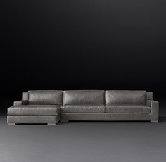 Диван угловой modena track (idealbeds) серый 315x80x170 см.