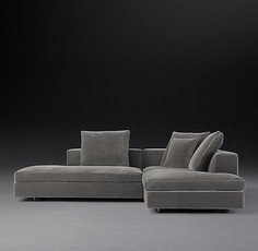 Угловой модульный диван magnus (idealbeds) серый 275x90x170 см.
