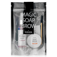 AlisaBon, Набор для макияжа Magic Soap Brow, апельсин