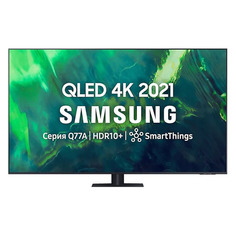 Телевизор Samsung QE85Q77AAUXRU, 85", QLED, Ultra HD 4K, темно-серый
