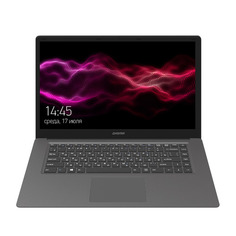 Ноутбук Digma EVE 15 C407, 15.6", IPS, Intel Celeron N3350 1.1ГГц, 4ГБ, 128ГБ SSD, Intel HD Graphics 500, Windows 10 Home, ES5054EW, темно-серый