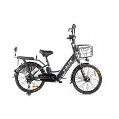 Электробайк GREEN CITY e-Alfa new, 10400mAh, темно-серый [022301-2154]