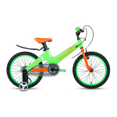 Велосипед FORWARD Cosmo 18 2.0 (2021), городской (детский), колеса 18", зеленый, 13кг [1bkw1k7d1027]