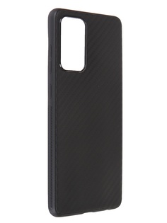 Чехол Brosco для Samsung Galaxy A72 Carbon Silicone Black SS-A72-CARBONE-BLACK