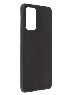 Чехол Brosco для Samsung Galaxy A72 Carbon Silicone Black SS-A72-CARBONE-BLACK