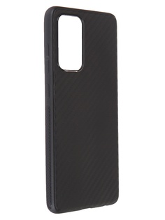 Чехол Brosco для Samsung Galaxy A52 Carbon Silicone Black SS-A52-CARBONE-BLACK