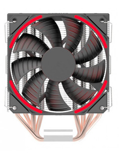 Кулер Aardwolf Proxima 460 Red AP_460_120R (Intel S775/115X/1366/20XX AMD AM2/AM3/AM4)