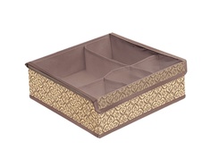 Органайзер для хранения вещей Гелеос Миндаль 26x26x8cm 5 отделений Beige МНД_221