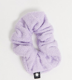 Сиреневая резинка для волос из махровой ткани COLLUSION-Фиолетовый цвет
