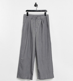 Серые свободные брюки в стиле унисекс Reclaimed Vintage Inspired-Серый