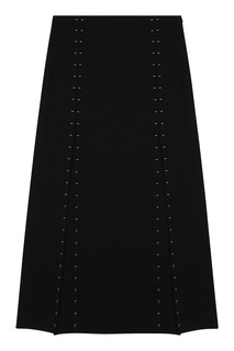 Черная юбка с клепками Maje