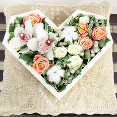 Сердце "Зимние кружева" Flowwow