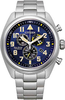 Японские наручные мужские часы Citizen AT2480-81L. Коллекция Eco-Drive