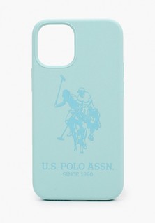 Чехол для iPhone U.S. Polo Assn. 12 mini (5.4), Liquid Silicone Double horse Mint