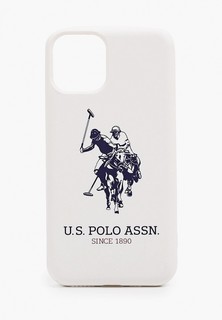 Чехол для iPhone U.S. Polo Assn. 11 Pro, Liquid silicone Big horse White
