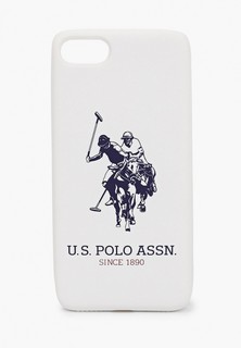 Чехол для iPhone U.S. Polo Assn. 7 / 8 / SE 2020, Liquid silicone Big horse White