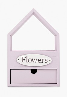 Ящик для хранения Канышевы ящик-домик с ящичком "Flowers", 20,5*10*30,5 см.