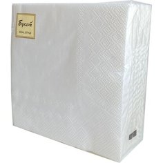 Салфетки Bouquet белый бумага 25х25 см 50 шт Без бренда