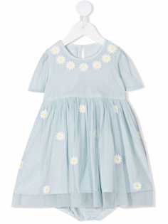 Stella McCartney Kids платье из тюля с цветочной вышивкой