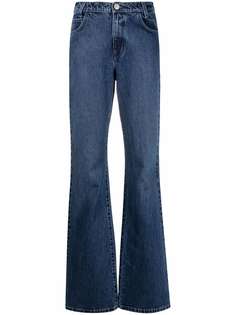 Raf Simons расклешенные джинсы