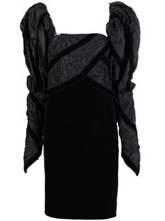 Chanel Pre-Owned платье 1990-х годов с объемными рукавами