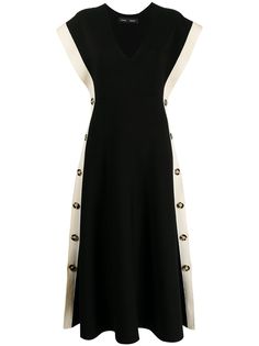 Proenza Schouler платье с V-образным вырезом