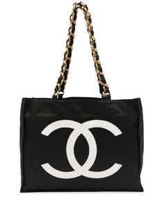 Chanel Pre-Owned сумка-тоут 1992-94-го года с логотипом