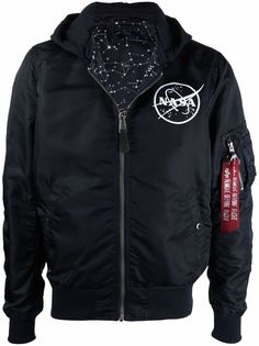 Alpha Industries двусторонняя куртка NASA с капюшоном