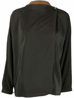 Versace Pre-Owned блузка с клапаном