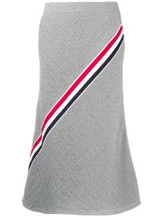Thom Browne расклешенная юбка в полоску