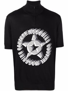 Moschino джемпер с короткими рукавами и логотипом