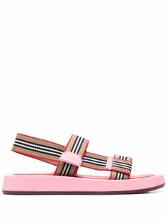 Burberry сандалии в полоску Icon Stripe