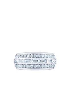 KWIAT кольцо Cascade Linear из белого золота с бриллиантами