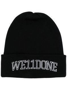 We11done шапка бини с вышитым логотипом