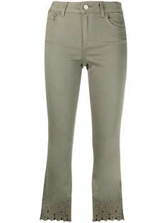 LIU JO укороченные брюки с вышивкой