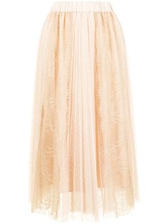 TWINSET пышная кружевная юбка с плиссировкой