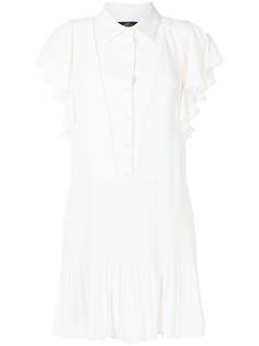 TWINSET платье-рубашка с оборками на рукавах