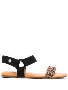 UGG сандалии с леопардовым принтом