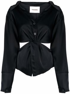 Nanushka рубашка с вырезами