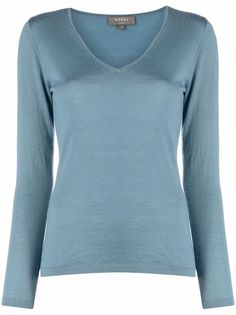 N.Peal кашемировый джемпер с V-образным вырезом