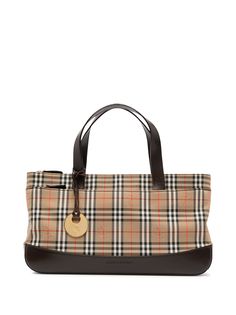 Burberry Pre-Owned сумка-тоут в клетку House Check