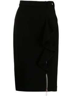 Givenchy Pre-Owned драпированная юбка с молнией