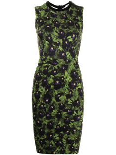 Givenchy Pre-Owned приталенное платье с цветочным принтом