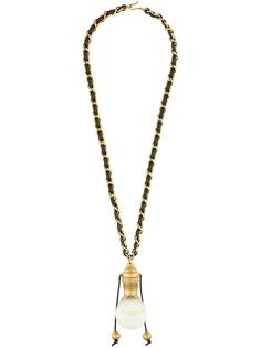 Chanel Pre-Owned позолоченное колье 1994-го года с подвеской
