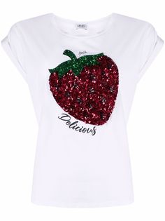 LIU JO футболка Sugary с пайетками